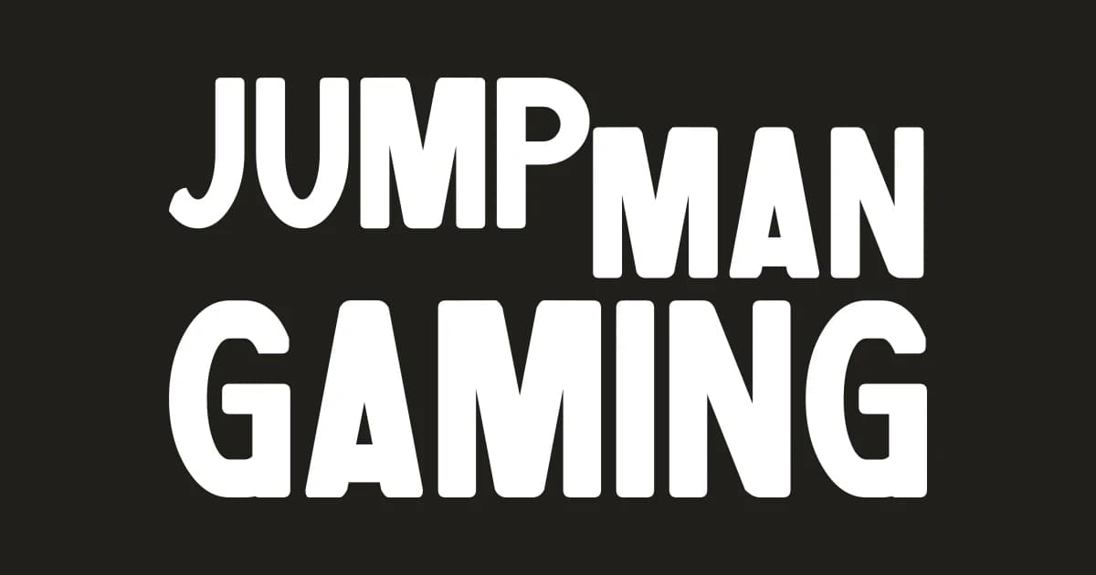 Original Jumpman Gaming wordmark in white